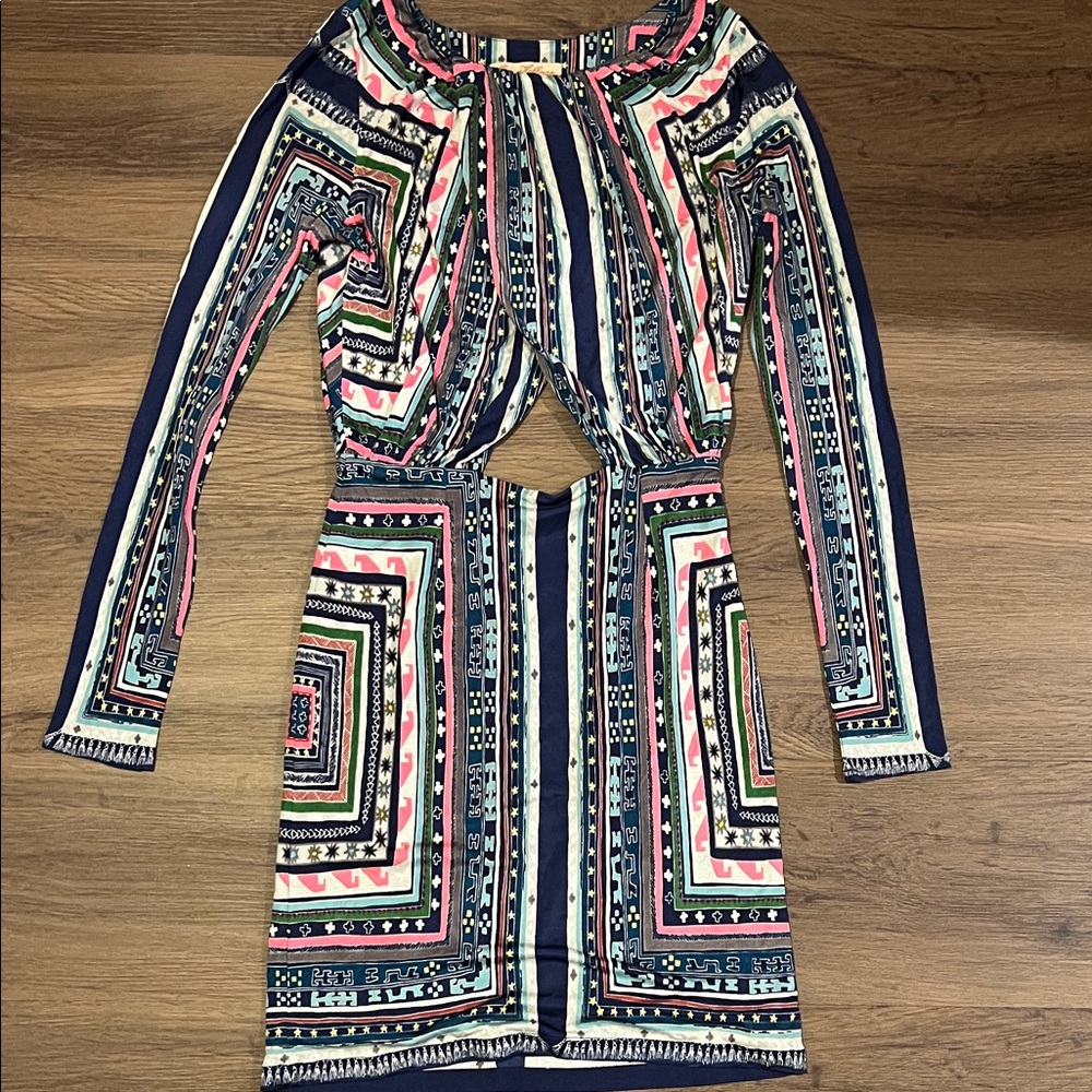 Mara Hoffman Colorful Striped Pattern Dress